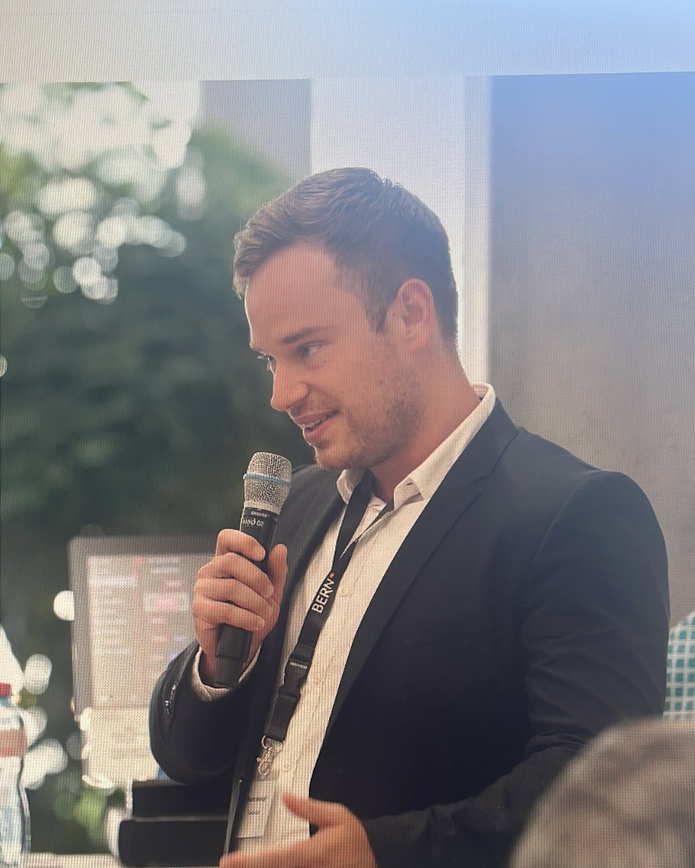 Dr. med. Moritz C. Kielkopf bei einem Vortrag